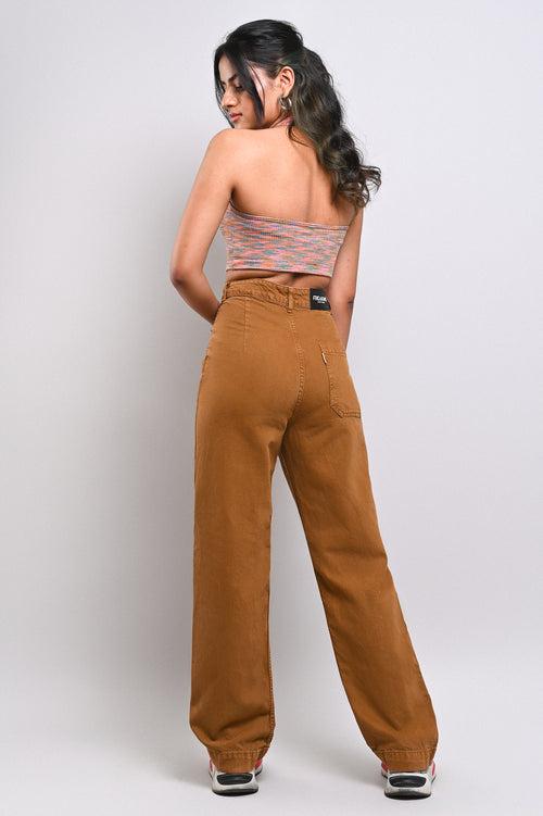 BROWN STRAIGHT JEANS