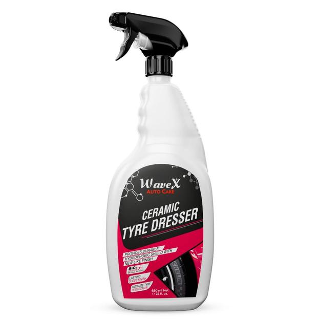 Ceramic Tyre Dresser 650ml | Superior Protection with Extra Shine | Ceramic Power Tyre Polish for Car