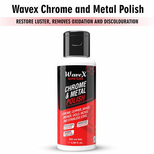 KIT-SCWW Silicone Glaze Polish 100ml, Chrome and Metal Polish 100ml and Wonder Wash Car and Bike Shampoo 100ml Combo