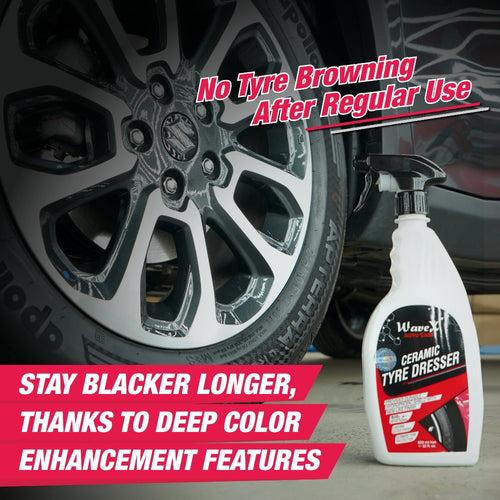 Ceramic Tyre Dresser 650ml | Superior Protection with Extra Shine | Ceramic Power Tyre Polish for Car