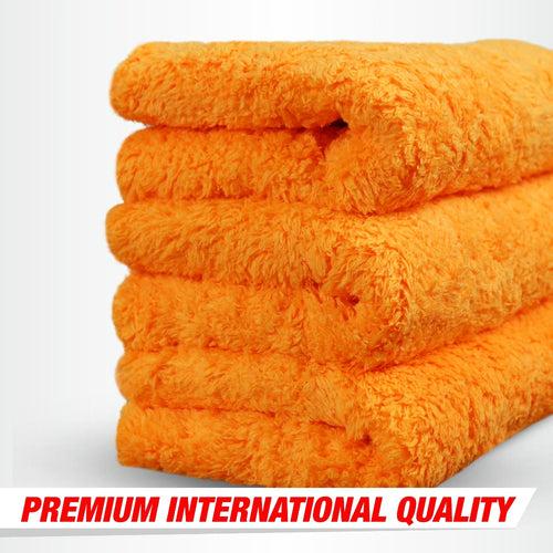 Perfect Finish Microfiber Cloth for Car 440 GSM (40x60CM) Super Soft Microfiber Car Cleaning Cloth, High Water Absorbing Edgeless for Scratchless Drying and Buffing (Pack of 2)