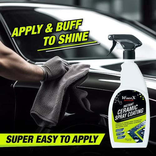 Instant Ceramic Coating for Car - 650ml – Easy to Apply – Just Spray and Wipe – Super Hydrophobic, Extreme Gloss, Smoothness and Protects Paint