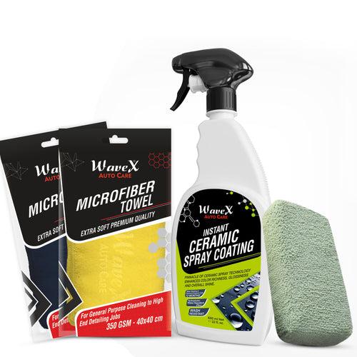 Instant Ceramic Coating for Car - 650ml – Easy to Apply – Just Spray and Wipe – Super Hydrophobic, Extreme Gloss, Smoothness and Protects Paint