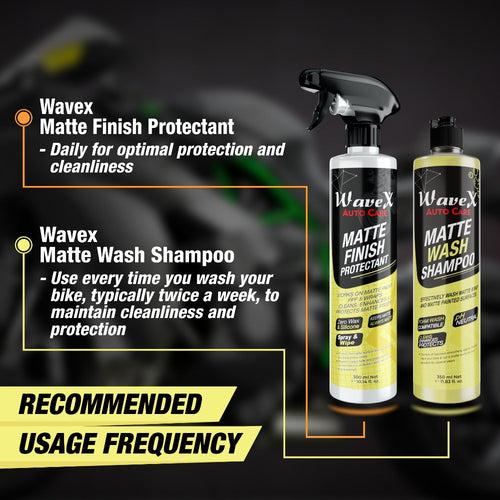 Matte Finish Protectant Bike Polish 350ml + Microfiber Cloth Towel 350GSM | Matte Polish for Bike