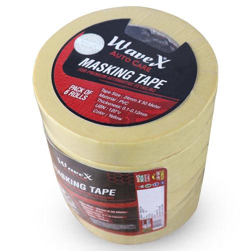 Masking Tape for Premium Automotive Detailing | With Easy Peel Technology |Easy Application and Removal | Set of 6