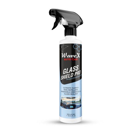 Glass Shield Pro Car Glass Cleaner & Rain Repellent for Car Windshield | SiO2 Infused Car Glass Cleaner + Car Windshield Cleaner