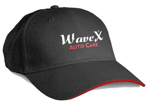 Detailing Merchandise Combo 1- WaveX Red and Black Collar T-Shirt + WaveX Detailing Apron + WaveX Detailing Cap