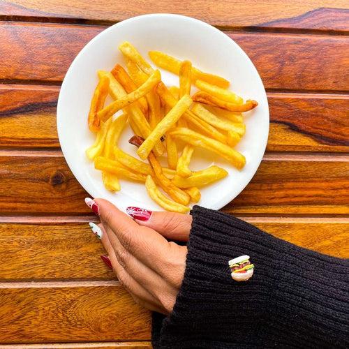 Burger Miniature Lapel Brooch Pin