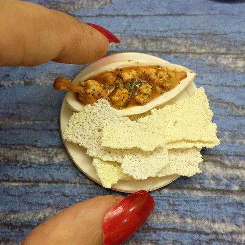 (Copy) Mangalore  Kori Roti South Indian Miniature Food Magnet