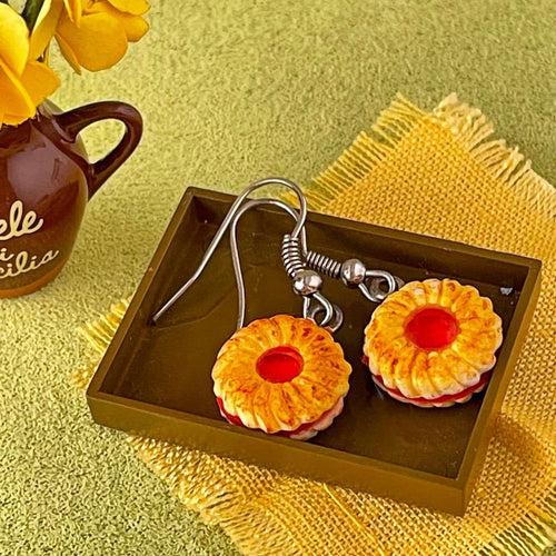 Jimjam Miniature Cookie Food Earrings