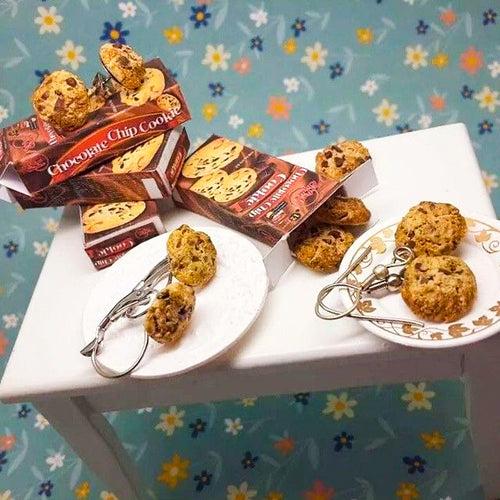 Chocolate Chip Cookie Mini Food Earrings