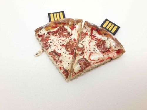 Pizza Slice Miniature Novelty Pen Drive