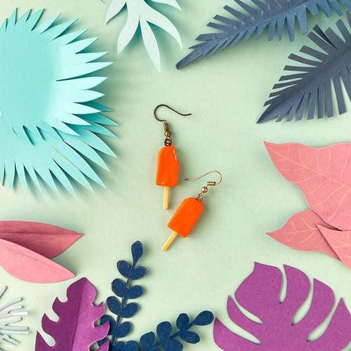 Mango Dolly Icecream Bar Miniature Food Earrings