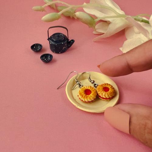 Jimjam Miniature Cookie Food Earrings