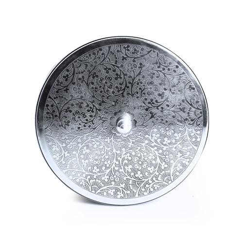 Floral Hand-Etched' Spice Box With Spoon In Stainless Steel (7 Containers | 100 ml)