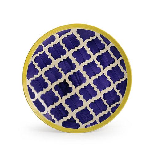 Moroccan Plate Family' Handpainted Plates In Ceramic (10 Inch | Set Of 6)