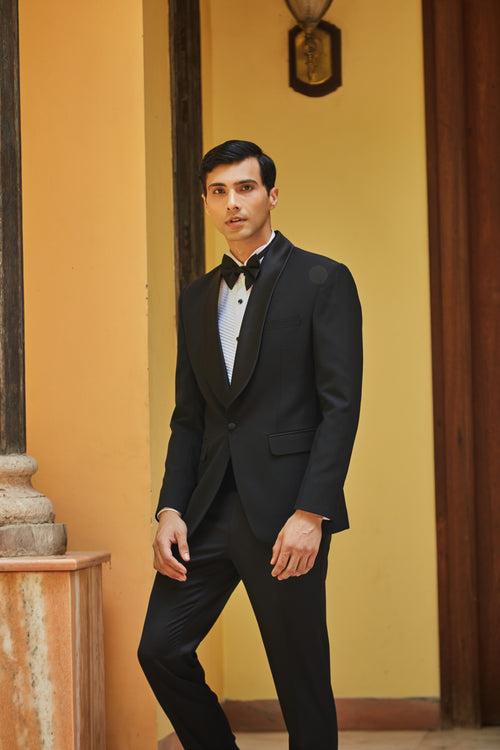 Harrison Black Tuxedo Peak lapel