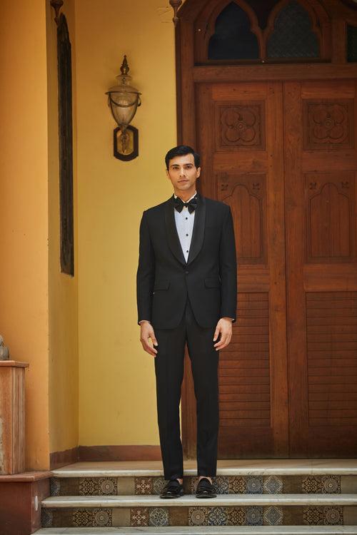 Harrison Black Tuxedo Peak lapel