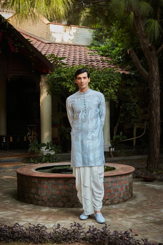 Zircon Light Blue Kurta set