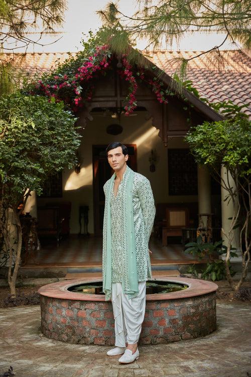 Haves Pastel Green Kurta set