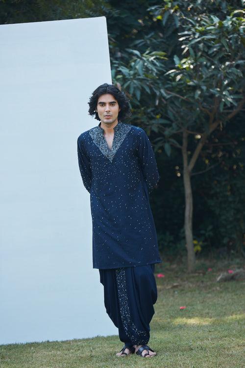 Iris Navy Blue Kurta