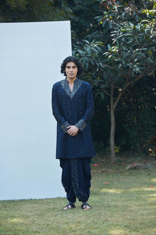 Iris Navy Blue Kurta