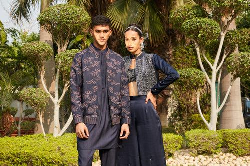 Nur & Naila- Navy Blue Sets