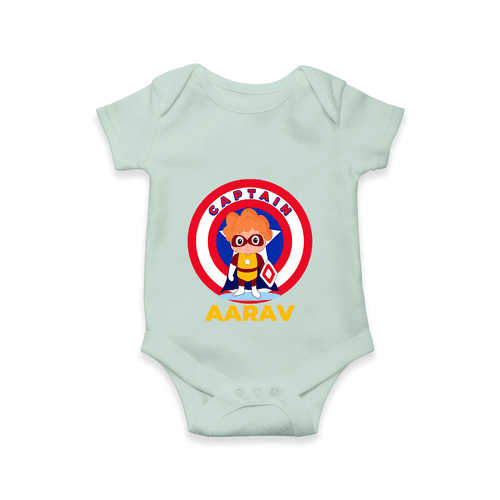 Celebrate The Super Kids Theme With "Captain" Personalized Romper For your Baby