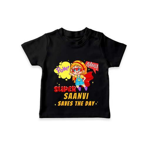 Celebrate The Super Kids Theme With "Pow! Bang! Super Girl Saves The Day" Personalized Kids T-shirt