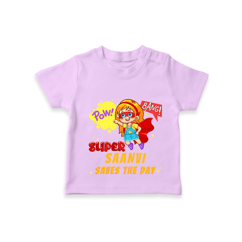 Celebrate The Super Kids Theme With "Pow! Bang! Super Girl Saves The Day" Personalized Kids T-shirt