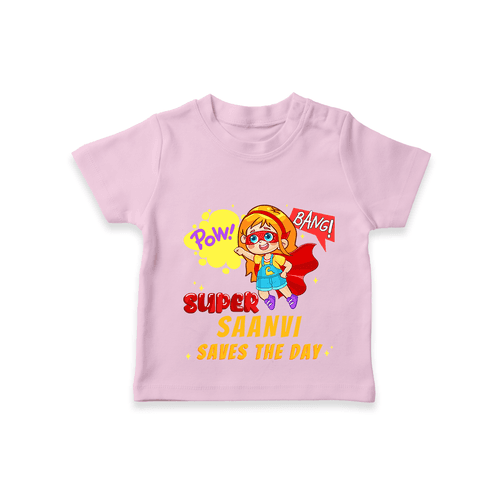 Celebrate The Super Kids Theme With "Pow! Bang! Super Girl Saves The Day" Personalized Kids T-shirt