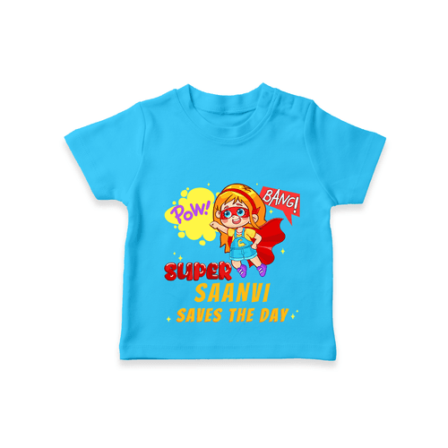 Celebrate The Super Kids Theme With "Pow! Bang! Super Girl Saves The Day" Personalized Kids T-shirt