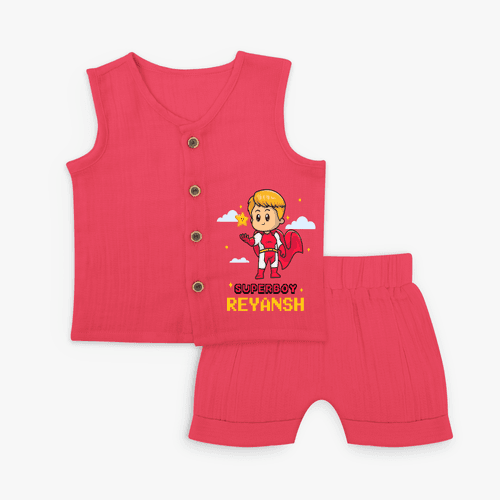 Celebrate The Super Kids Theme With  "Super Boy" Personalized Jabla set for your Baby