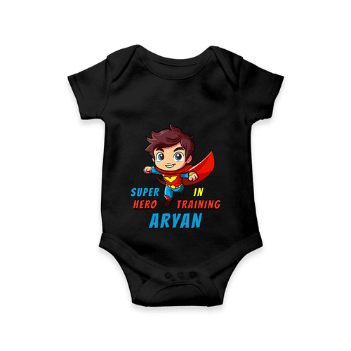 Celebrate The Super Kids Theme With "Super Hero In Training" Personalized Romper For your Baby