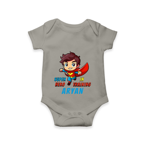 Celebrate The Super Kids Theme With "Super Hero In Training" Personalized Romper For your Baby