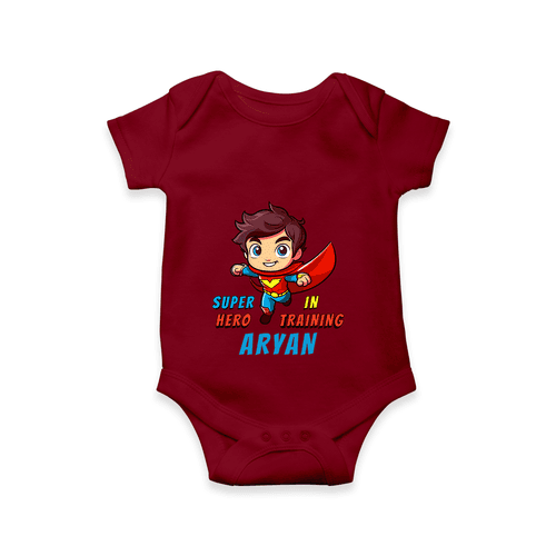 Celebrate The Super Kids Theme With "Super Hero In Training" Personalized Romper For your Baby