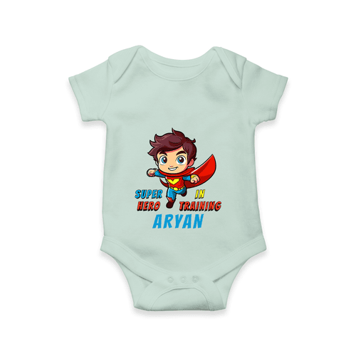 Celebrate The Super Kids Theme With "Super Hero In Training" Personalized Romper For your Baby