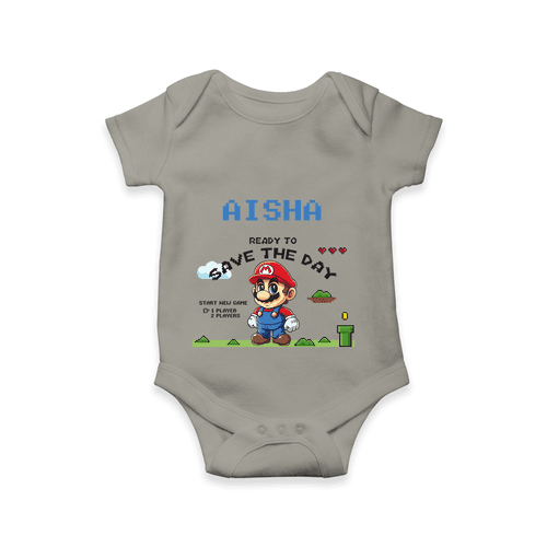 Celebrate The Super Kids Theme With "Ready to Save the Day" Personalized Romper For your Baby