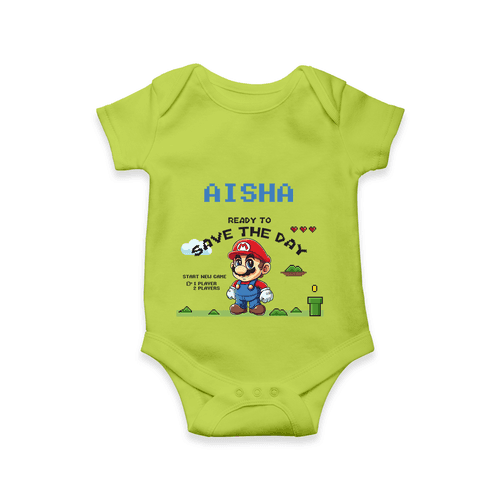 Celebrate The Super Kids Theme With "Ready to Save the Day" Personalized Romper For your Baby