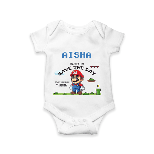 Celebrate The Super Kids Theme With "Ready to Save the Day" Personalized Romper For your Baby