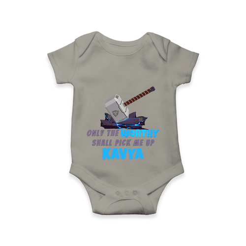 Celebrate The Super Kids Theme With "Only the Worthy Shall Pick Me Up" Personalized Romper For your Baby