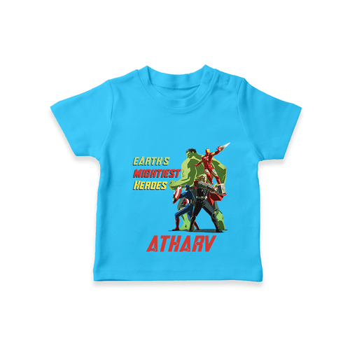Celebrate The Super Kids Theme With "Earths Mightiest Heroes" Personalized Kids T-shirt