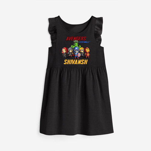 Celebrate The Super Kids Theme With "Avengers Assemble" Personalized Frock for your Baby