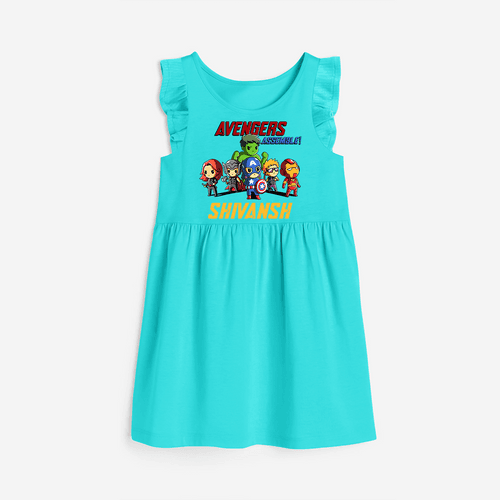 Celebrate The Super Kids Theme With "Avengers Assemble" Personalized Frock for your Baby