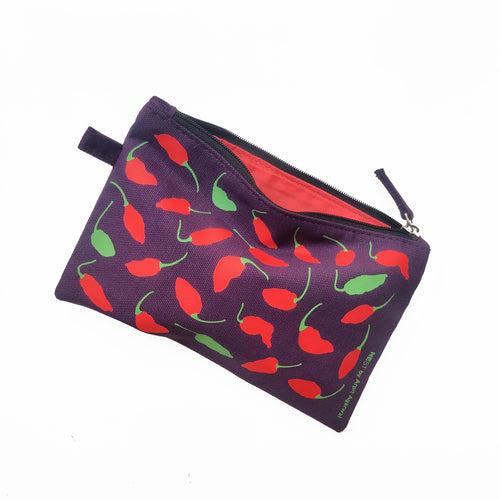 Nagaland Ghost Chilli Canvas Utility Pouch - Purple