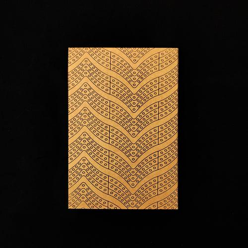 Konyak Silver Pattern Notebook - RULED