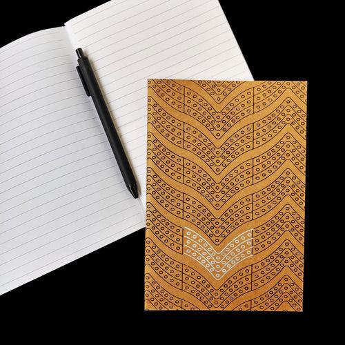 Konyak Silver Pattern Notebook - RULED