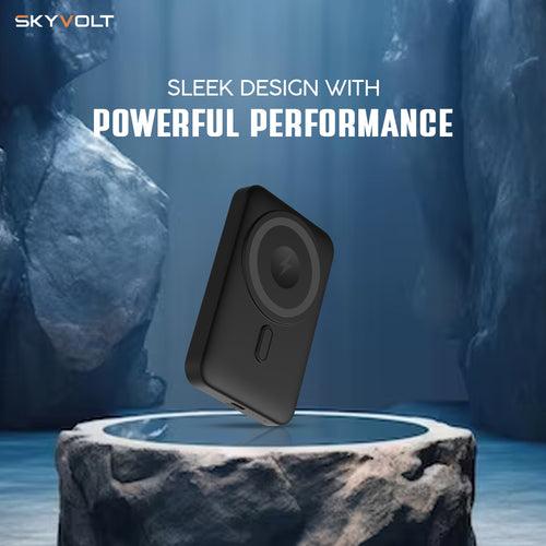 Skyvolt Portable Powerbank - 20W Wired Charging | 15W Wireless Charging| Magnetic Wireless Charge