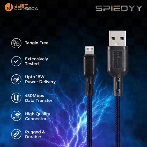 Spiedyy USB to LIGHTNING 1.2Mtr Long Cable
