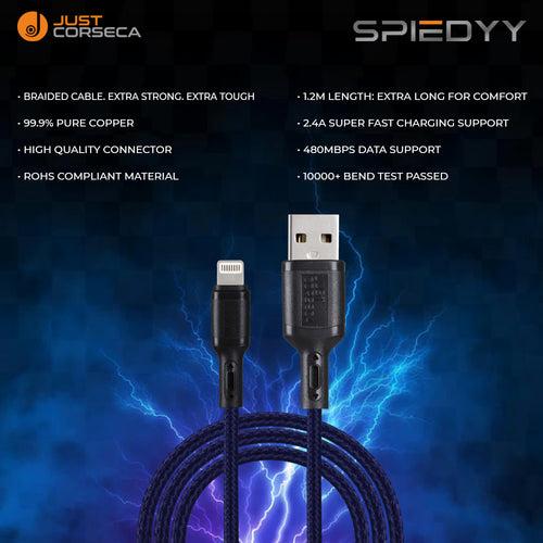 Spiedyy USB to LIGHTNING 1.2Mtr Long Cable